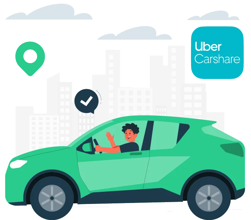 Uber carshare rental